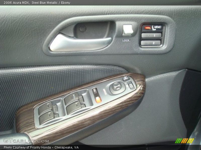 Steel Blue Metallic / Ebony 2006 Acura MDX