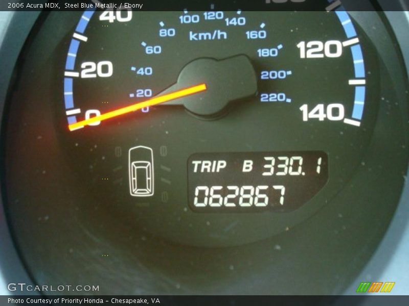 Steel Blue Metallic / Ebony 2006 Acura MDX