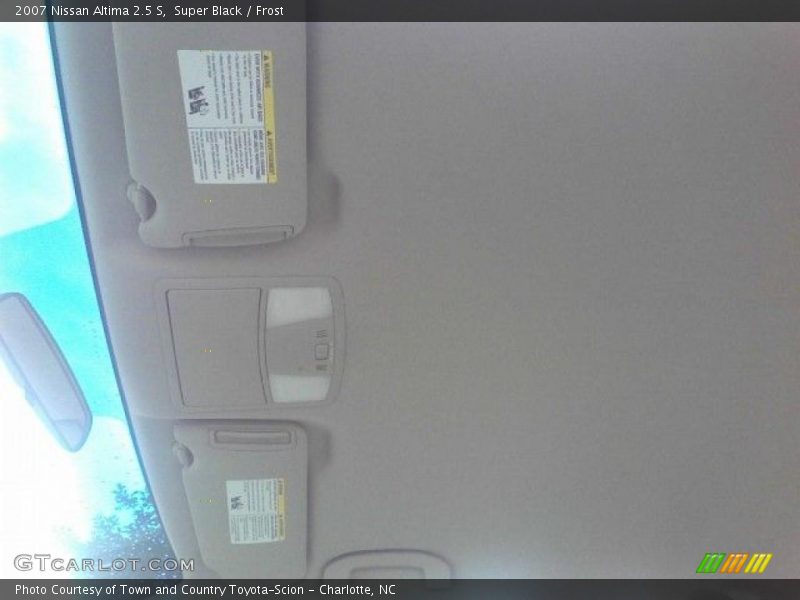 Super Black / Frost 2007 Nissan Altima 2.5 S