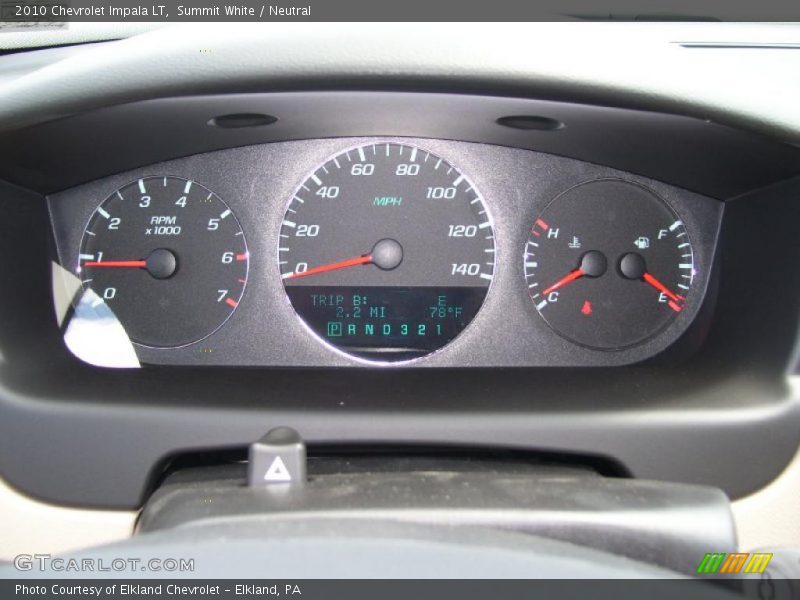 Summit White / Neutral 2010 Chevrolet Impala LT