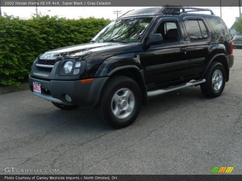 Super Black / Gray Celadon 2002 Nissan Xterra XE V6 4x4