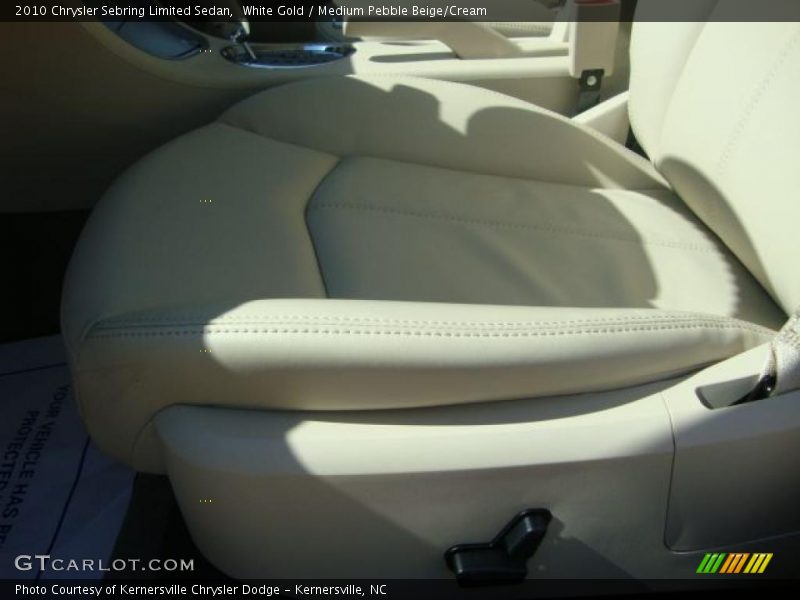 White Gold / Medium Pebble Beige/Cream 2010 Chrysler Sebring Limited Sedan