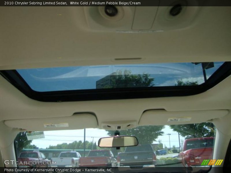 White Gold / Medium Pebble Beige/Cream 2010 Chrysler Sebring Limited Sedan