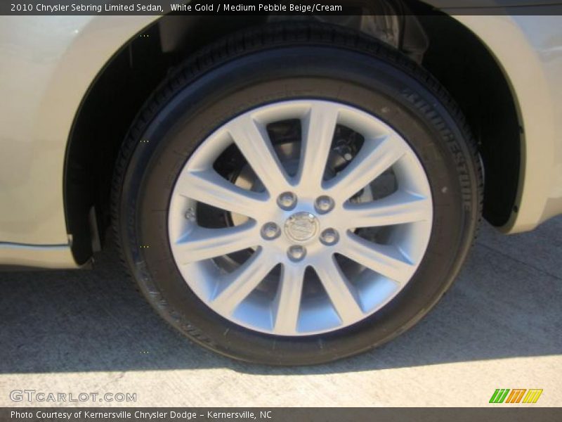 White Gold / Medium Pebble Beige/Cream 2010 Chrysler Sebring Limited Sedan