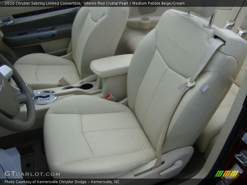 Inferno Red Crystal Pearl / Medium Pebble Beige/Cream 2010 Chrysler Sebring Limited Convertible