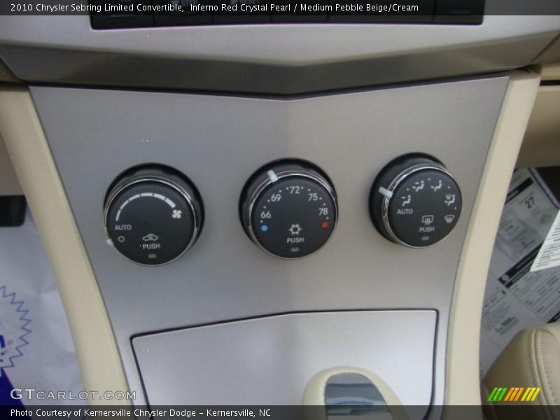 Inferno Red Crystal Pearl / Medium Pebble Beige/Cream 2010 Chrysler Sebring Limited Convertible