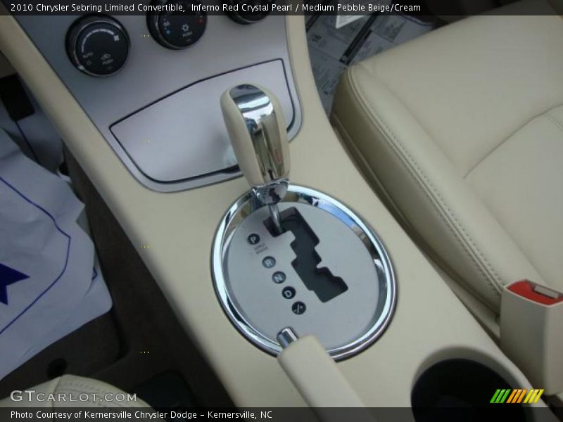 Inferno Red Crystal Pearl / Medium Pebble Beige/Cream 2010 Chrysler Sebring Limited Convertible