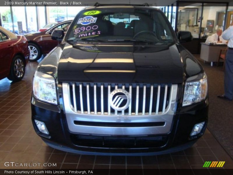 Black / Black 2009 Mercury Mariner Premier