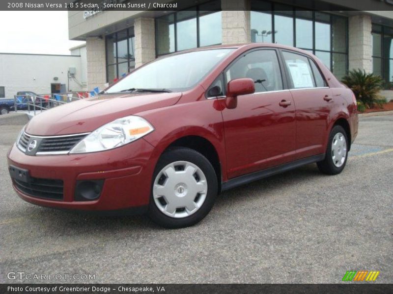Sonoma Sunset / Charcoal 2008 Nissan Versa 1.8 S Sedan
