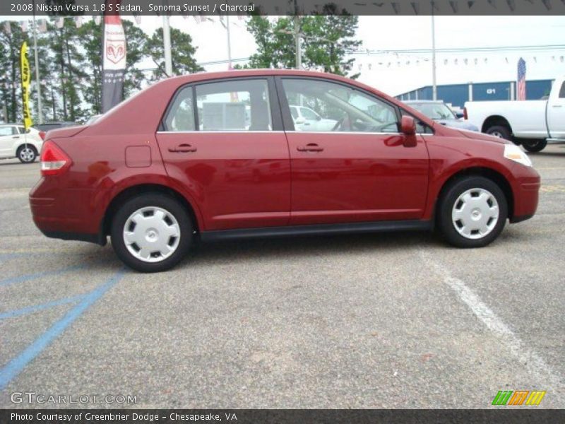 Sonoma Sunset / Charcoal 2008 Nissan Versa 1.8 S Sedan