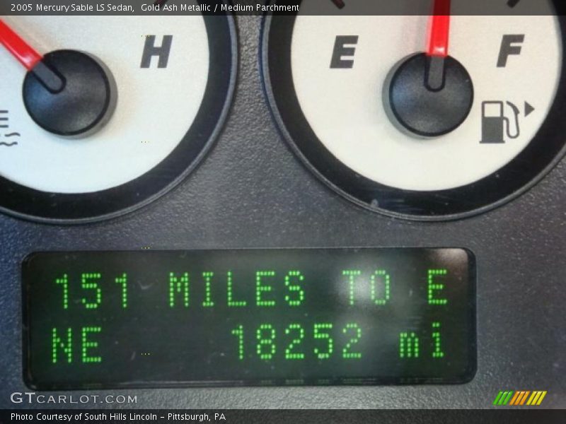 Gold Ash Metallic / Medium Parchment 2005 Mercury Sable LS Sedan