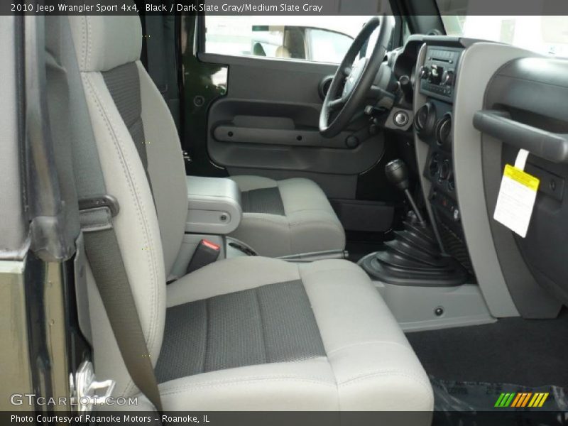 Black / Dark Slate Gray/Medium Slate Gray 2010 Jeep Wrangler Sport 4x4