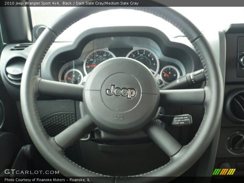Black / Dark Slate Gray/Medium Slate Gray 2010 Jeep Wrangler Sport 4x4