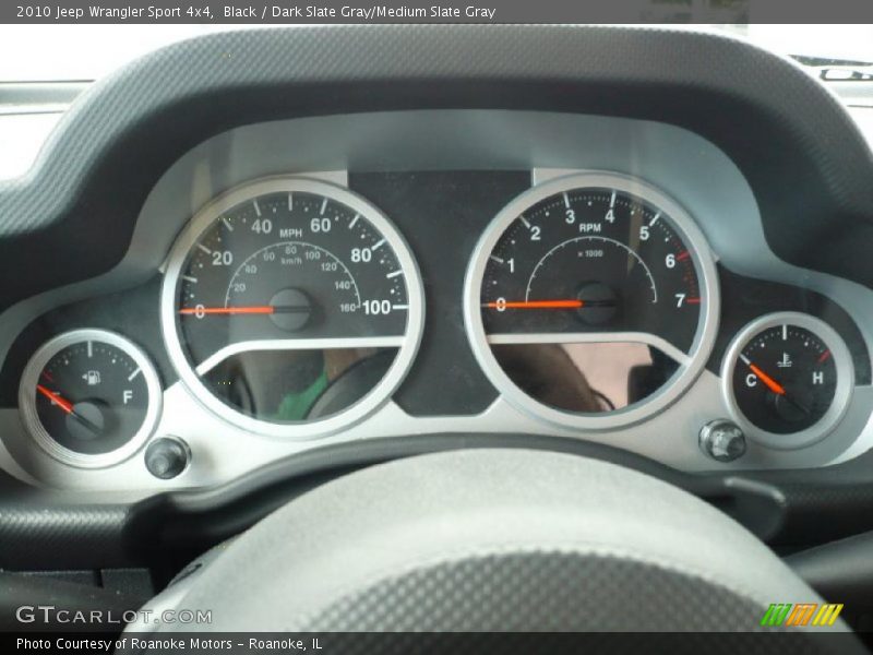Black / Dark Slate Gray/Medium Slate Gray 2010 Jeep Wrangler Sport 4x4