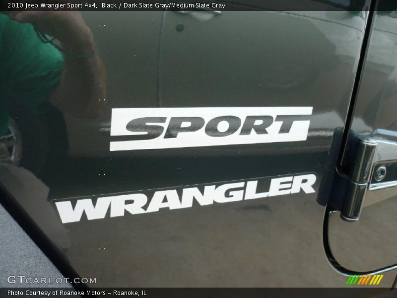 Black / Dark Slate Gray/Medium Slate Gray 2010 Jeep Wrangler Sport 4x4