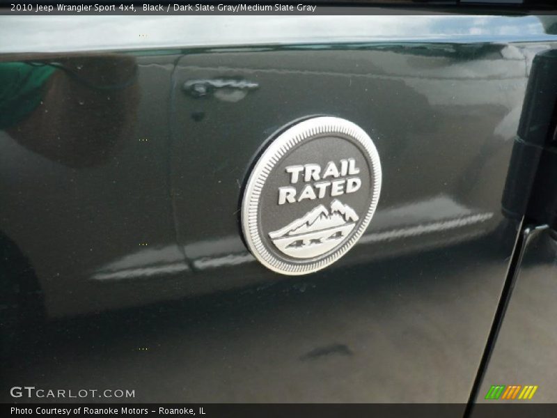 Black / Dark Slate Gray/Medium Slate Gray 2010 Jeep Wrangler Sport 4x4