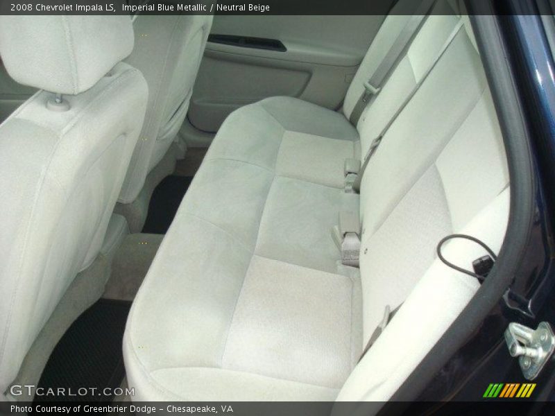 Imperial Blue Metallic / Neutral Beige 2008 Chevrolet Impala LS
