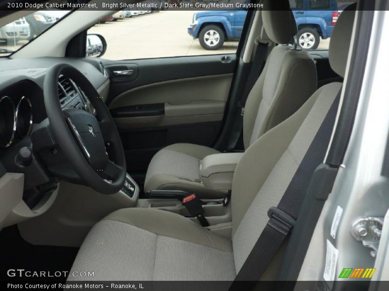 Bright Silver Metallic / Dark Slate Gray/Medium Graystone 2010 Dodge Caliber Mainstreet