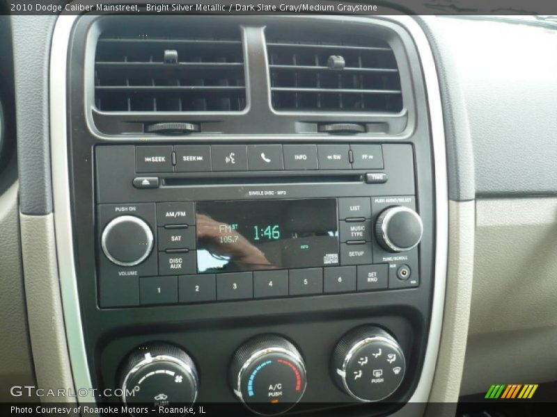 Bright Silver Metallic / Dark Slate Gray/Medium Graystone 2010 Dodge Caliber Mainstreet