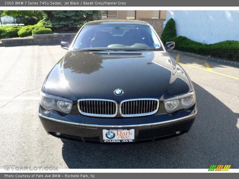 Jet Black / Basalt Grey/Flannel Grey 2003 BMW 7 Series 745Li Sedan