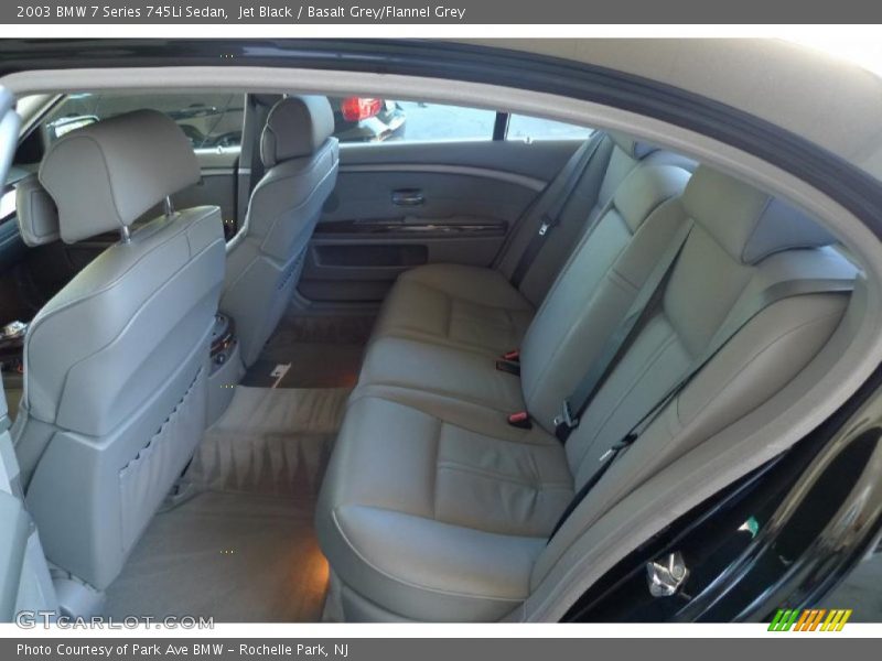 Jet Black / Basalt Grey/Flannel Grey 2003 BMW 7 Series 745Li Sedan