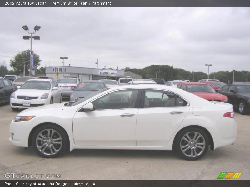 Premium White Pearl / Parchment 2009 Acura TSX Sedan