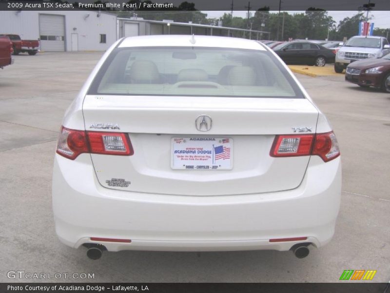 Premium White Pearl / Parchment 2009 Acura TSX Sedan