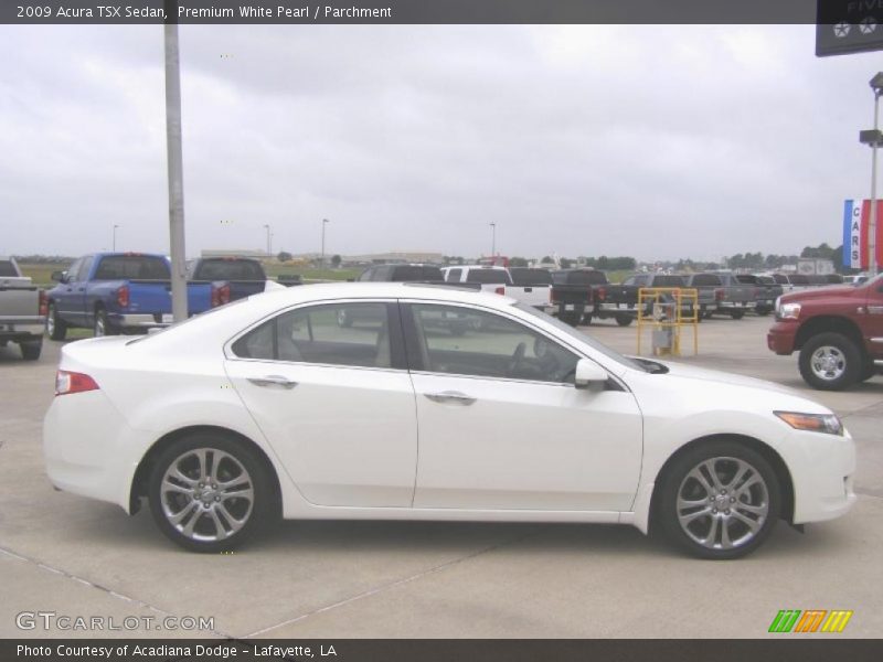 Premium White Pearl / Parchment 2009 Acura TSX Sedan