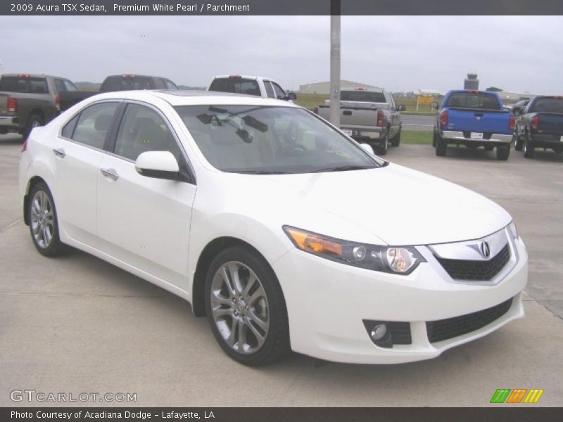 Premium White Pearl / Parchment 2009 Acura TSX Sedan