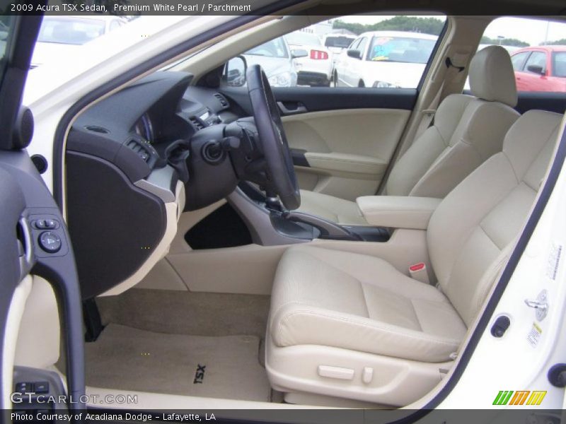 Premium White Pearl / Parchment 2009 Acura TSX Sedan