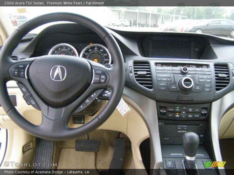 Premium White Pearl / Parchment 2009 Acura TSX Sedan