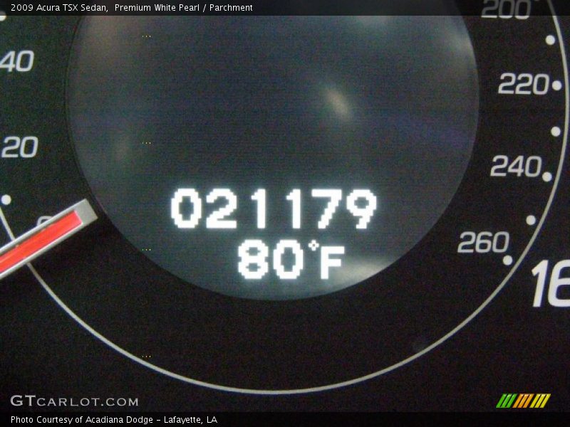 Premium White Pearl / Parchment 2009 Acura TSX Sedan