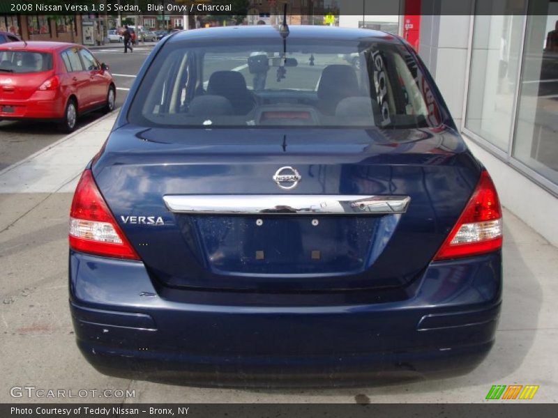 Blue Onyx / Charcoal 2008 Nissan Versa 1.8 S Sedan
