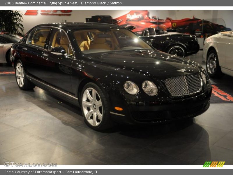 Diamond Black / Saffron 2006 Bentley Continental Flying Spur 4 Seat