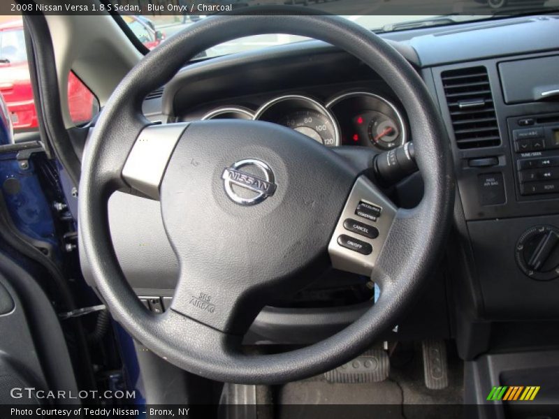 Blue Onyx / Charcoal 2008 Nissan Versa 1.8 S Sedan
