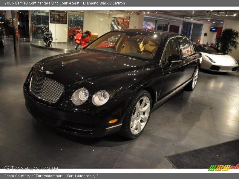 Diamond Black / Saffron 2006 Bentley Continental Flying Spur 4 Seat