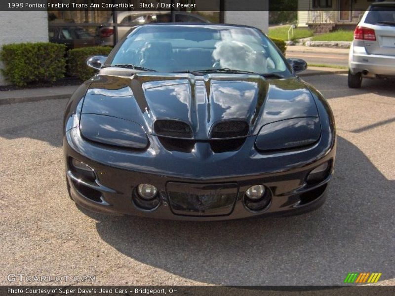 Black / Dark Pewter 1998 Pontiac Firebird Trans Am Convertible
