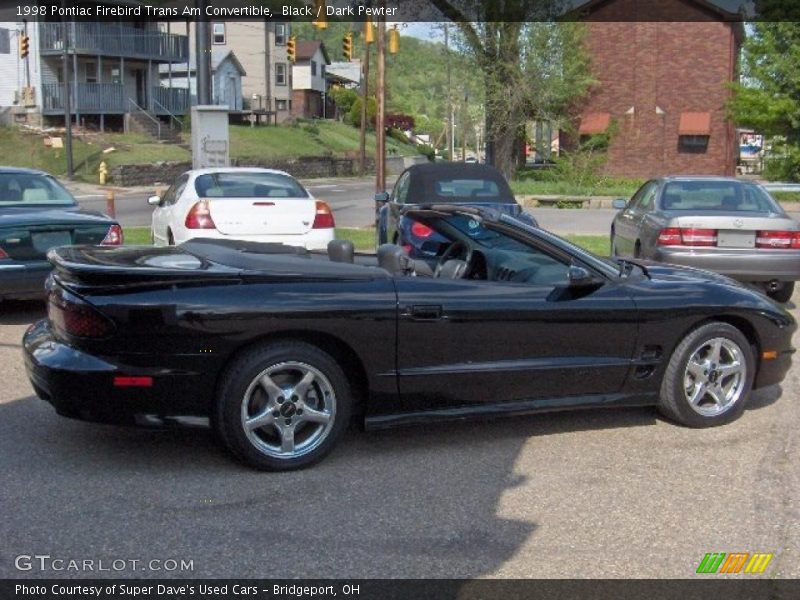 Black / Dark Pewter 1998 Pontiac Firebird Trans Am Convertible