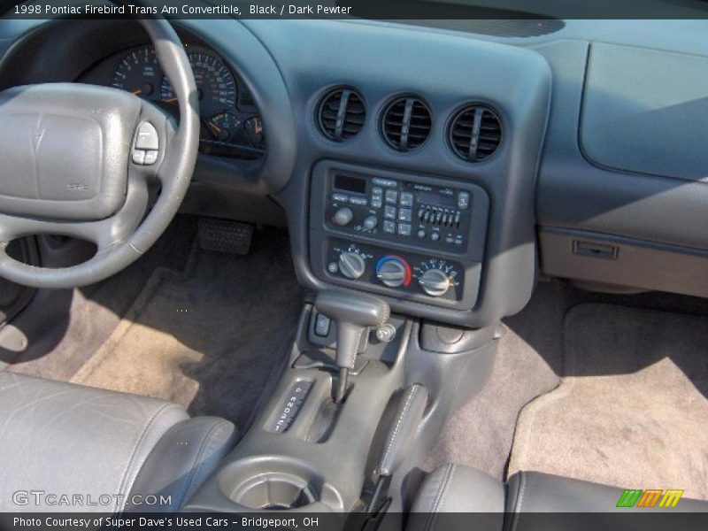 Black / Dark Pewter 1998 Pontiac Firebird Trans Am Convertible