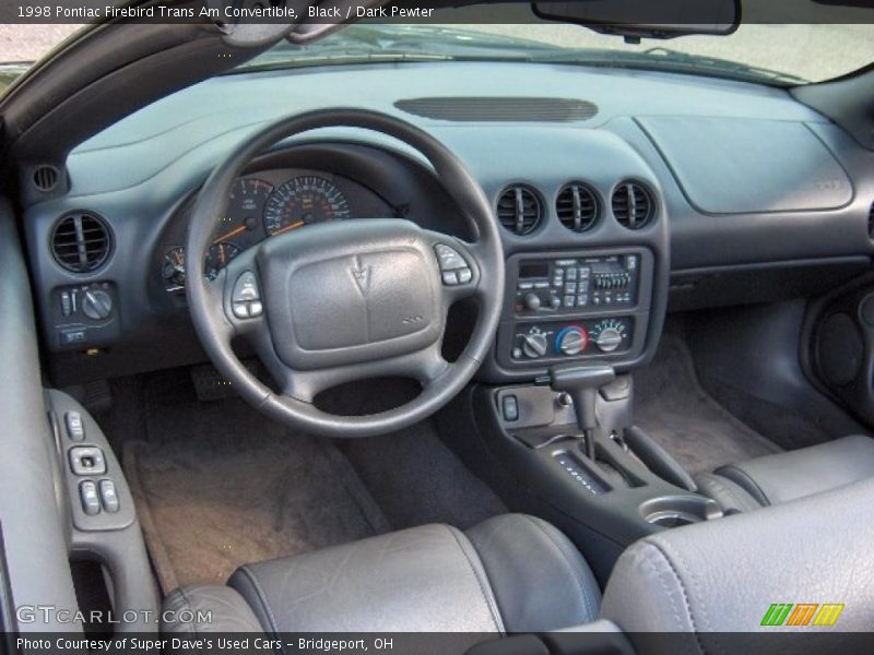 Black / Dark Pewter 1998 Pontiac Firebird Trans Am Convertible