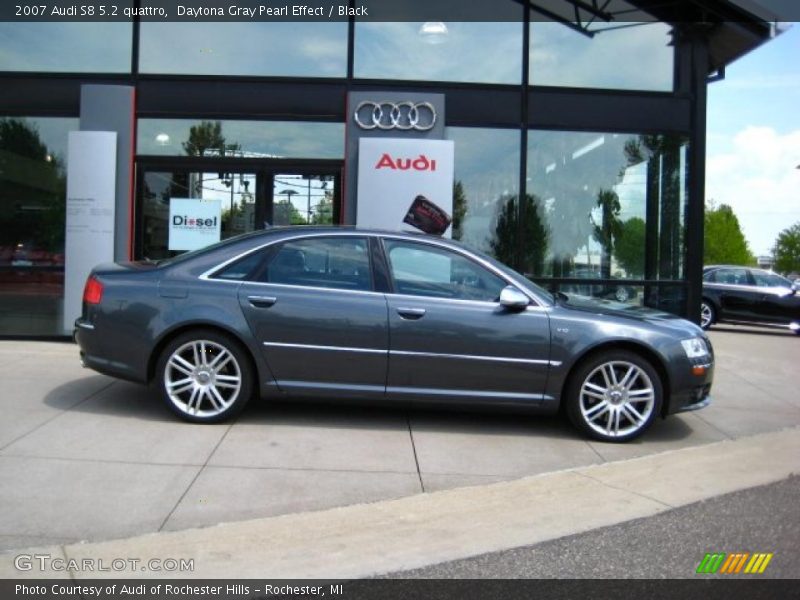 Daytona Gray Pearl Effect / Black 2007 Audi S8 5.2 quattro