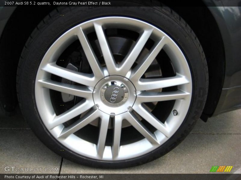 Daytona Gray Pearl Effect / Black 2007 Audi S8 5.2 quattro