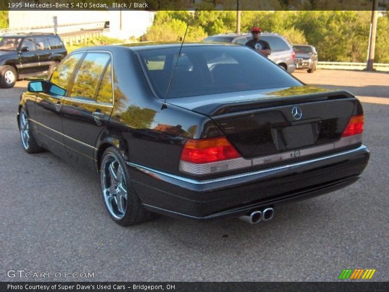 Black / Black 1995 Mercedes-Benz S 420 Sedan