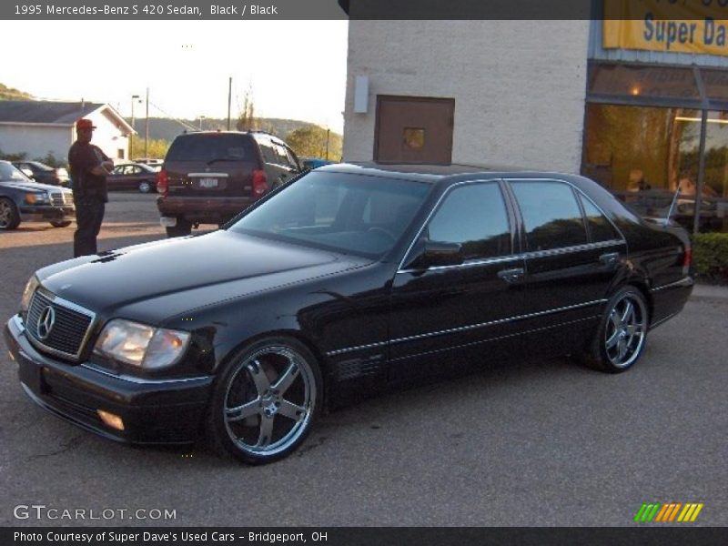 Black / Black 1995 Mercedes-Benz S 420 Sedan