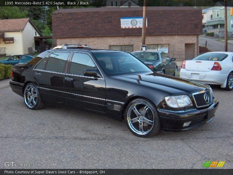 Black / Black 1995 Mercedes-Benz S 420 Sedan