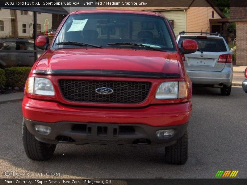 Bright Red / Medium Graphite Grey 2003 Ford F150 XLT Sport SuperCab 4x4