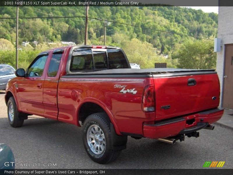 Bright Red / Medium Graphite Grey 2003 Ford F150 XLT Sport SuperCab 4x4