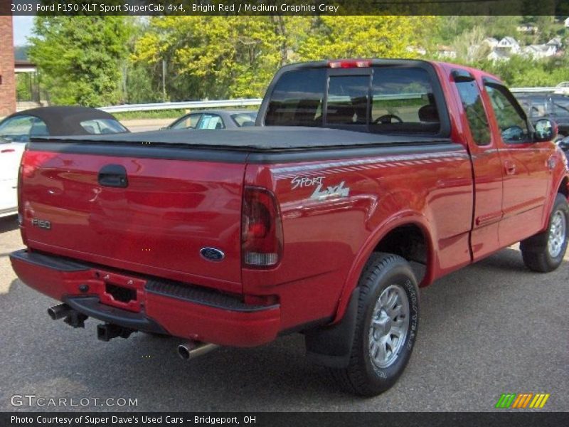 Bright Red / Medium Graphite Grey 2003 Ford F150 XLT Sport SuperCab 4x4