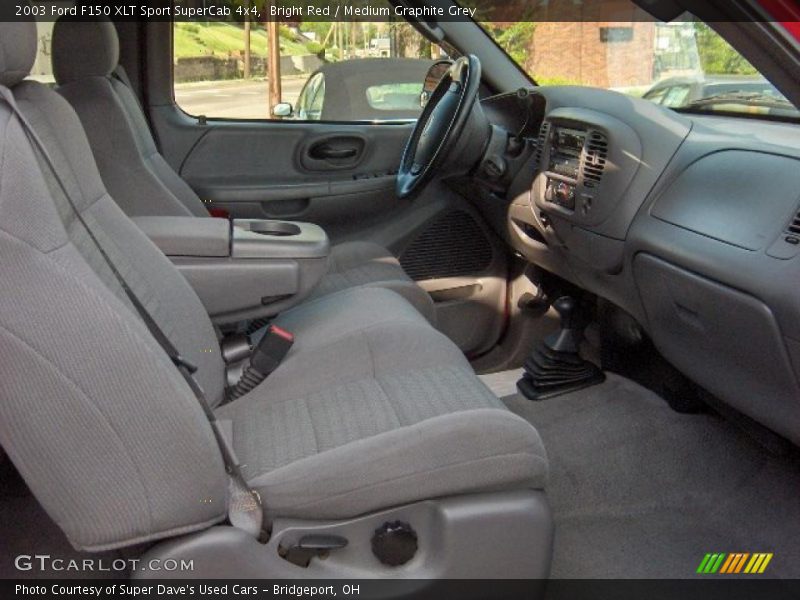 Bright Red / Medium Graphite Grey 2003 Ford F150 XLT Sport SuperCab 4x4