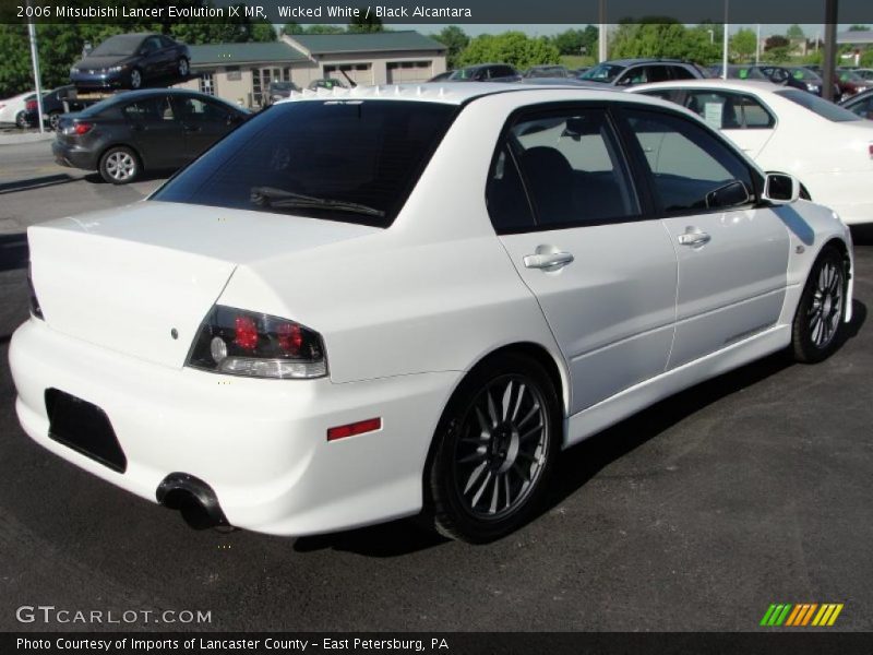 Wicked White / Black Alcantara 2006 Mitsubishi Lancer Evolution IX MR